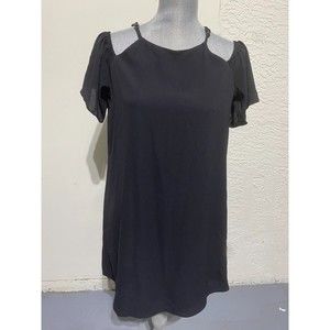 Little Black Size M Dress with Shoulder Accents